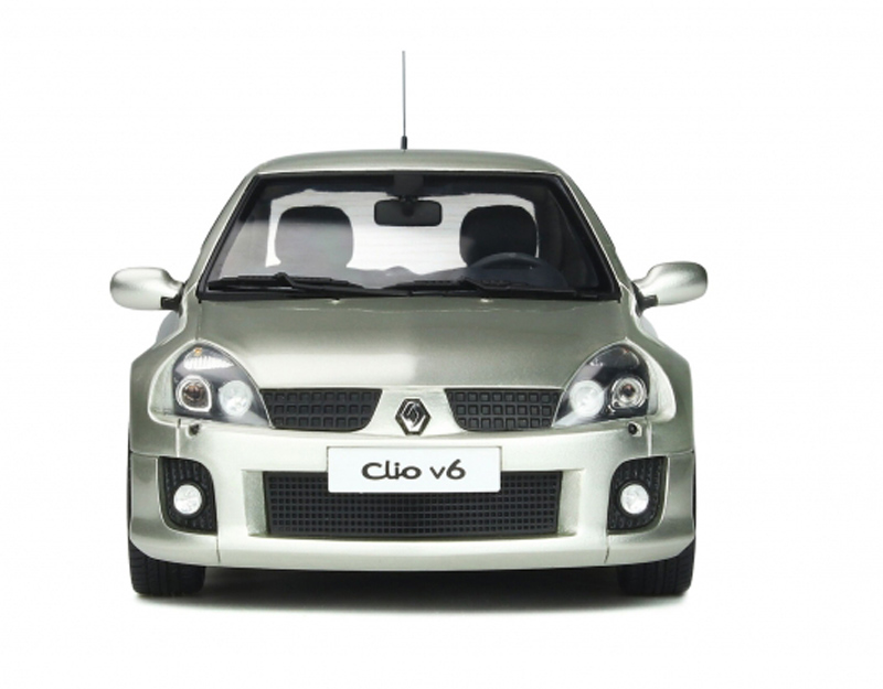 Renault Clio V6 Phase 2 2003 Titanium grau metallik 1:18