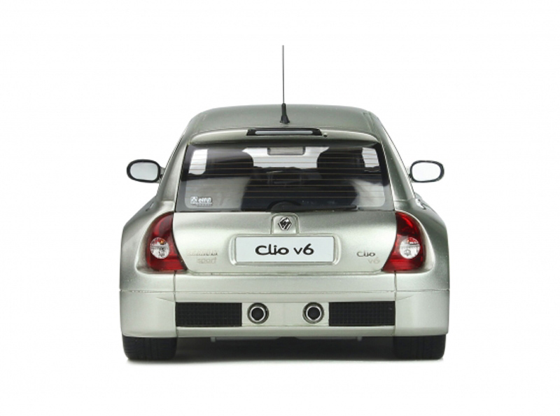 Renault Clio V6 Phase 2 2003 Titanium grau metallik 1:18