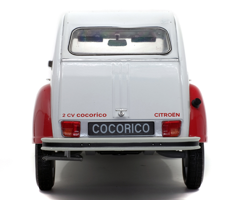 Citroen 2CV 2 CV 6 COCORICO 1986 weiss / rot / blau 1:12