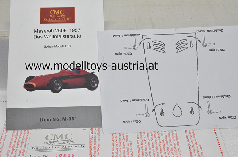 Maserati 250 F 1957 rot 1:18 CMC
