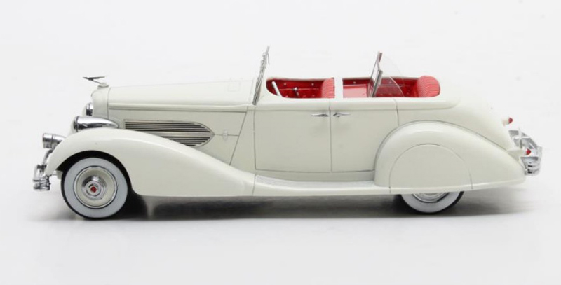 Düsenberg SJ 544-2570 Bohman & Schwartz Convertible Sedan 1936 weiss 1:43