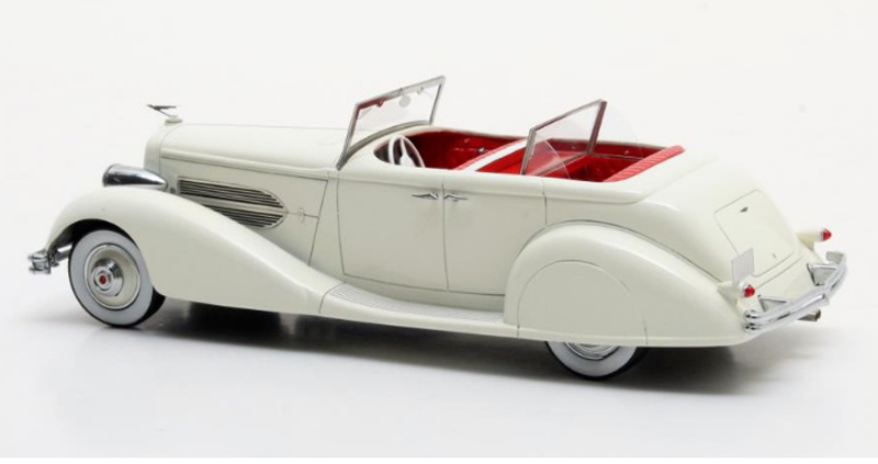 Düsenberg SJ 544-2570 Bohman & Schwartz Convertible Sedan 1936 weiss 1:43