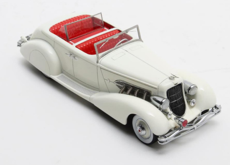 Düsenberg SJ 544-2570 Bohman & Schwartz Convertible Sedan 1936 weiss 1:43