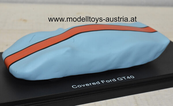 Ford GT40 SILHOUETTE Verhüllt blau / orange 1:43