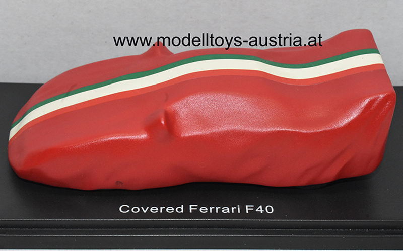 Ferrari F40 SILHOUETTE Verhüllt rot 1:43