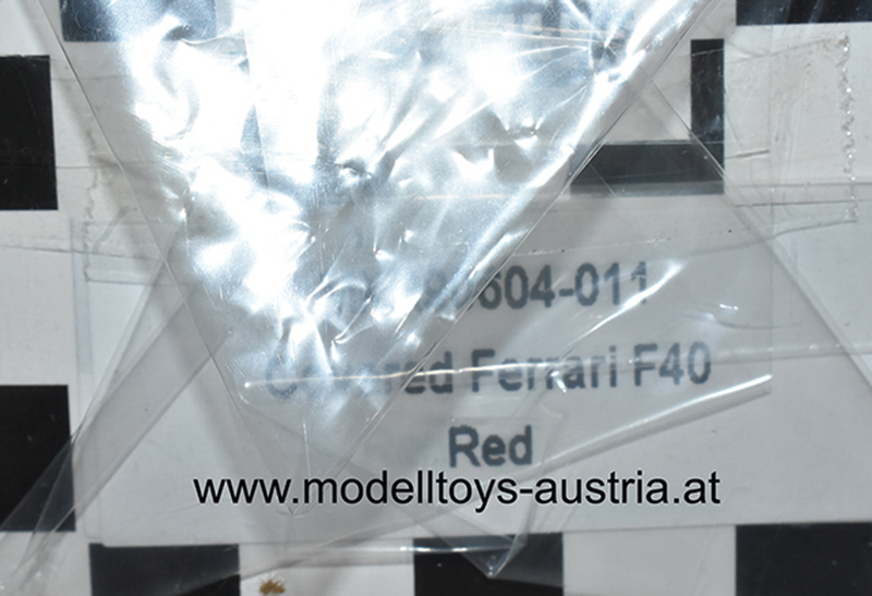 Ferrari F40 SILHOUETTE Verhüllt rot 1:43