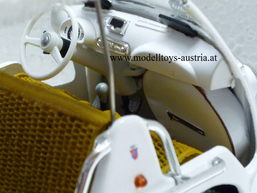 Fiat 600 D Mulipla Jolly Cabrio weiss 1:18