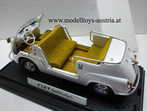 Fiat 600 D Mulipla Jolly Cabrio weiss 1:18
