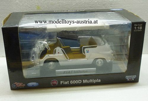 Fiat 600 D Mulipla Jolly Cabrio weiss 1:18