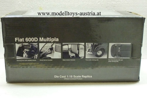 Fiat 600 D Mulipla Jolly Cabrio weiss 1:18