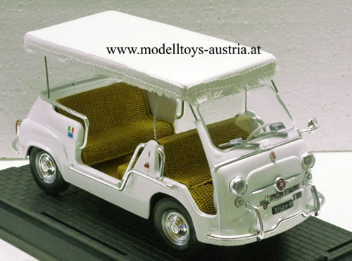Fiat 600 D Mulipla Jolly Cabrio weiss 1:18