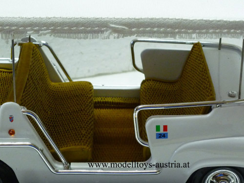 Fiat 600 D Mulipla Jolly Cabrio weiss 1:18