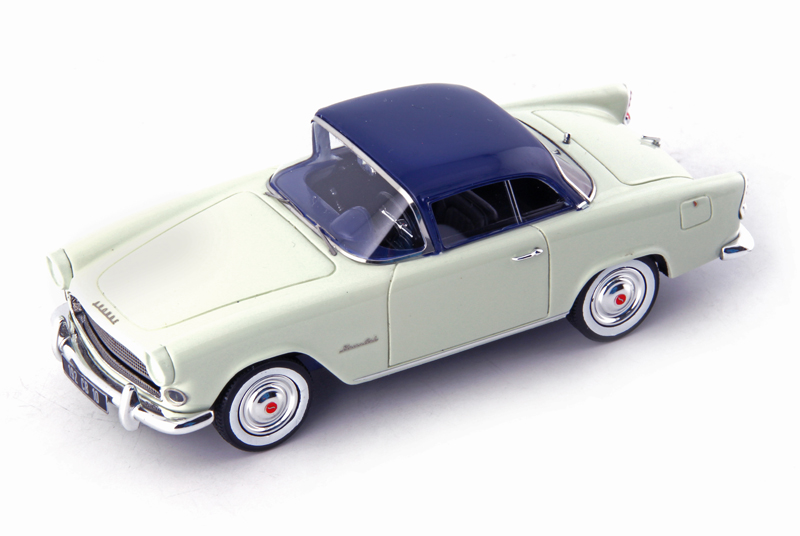 Simca Aronde Plein Ciel 1957 hell grün mit blauem Dach 1:43