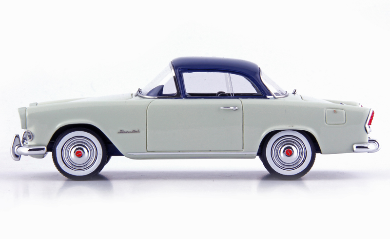 Simca Aronde Plein Ciel 1957 hell grün mit blauem Dach 1:43