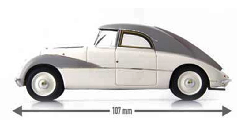 Audi Front UW 8/40 PS Jaray 1934 weiss / grau 1:43