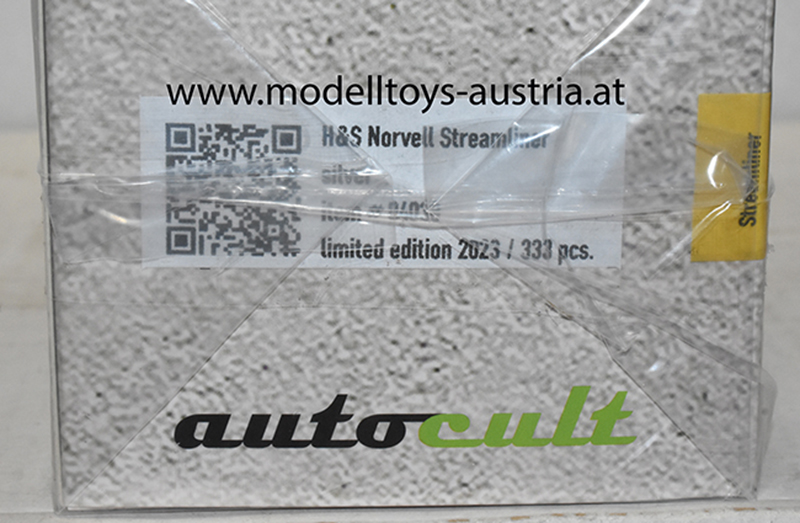 Hoppe & Streur Norvell Streamliner Stromlinienfahrzeug 1946 silver 1:43