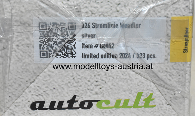 BMW 326 Streamliner Wendler Coupe 1936 silber metallik 1:43