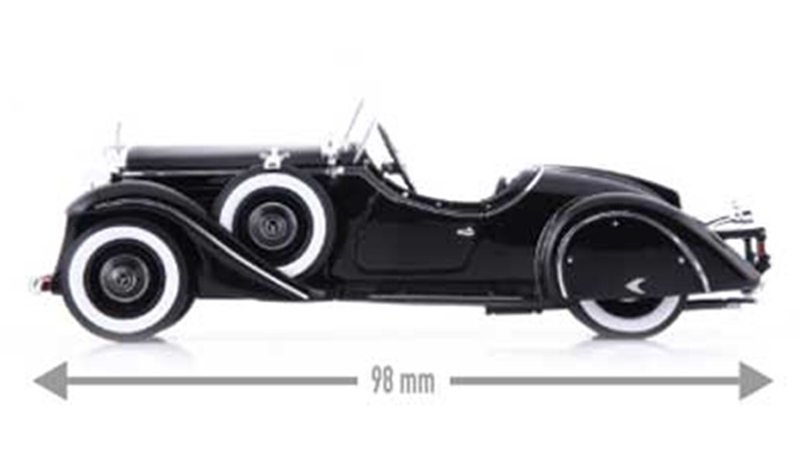 Mercedes Benz 290 Roadster Cabrio Amilcar 1933 schwarz 1:43