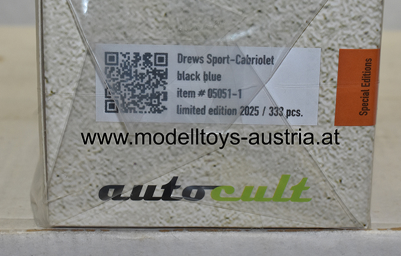 Drews VW Sport Cabrio 1949 schwarz 1:43 VW Käfer