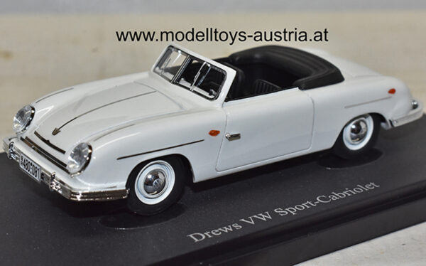 Drews VW Sport Cabrio 1949 weiss 1:43 VW Käfer