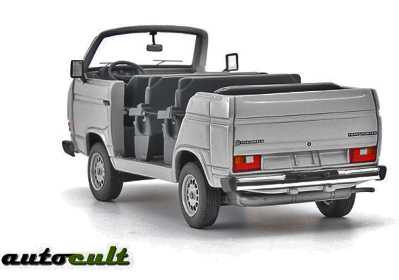 VW T3 Cabrio Werksbesichtigungscabrio silber 1:43