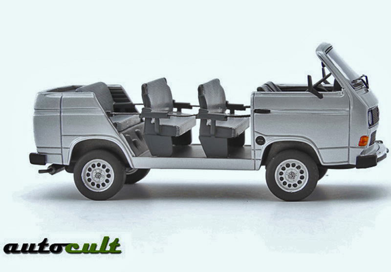 VW T3 Cabrio Werksbesichtigungscabrio silber 1:43