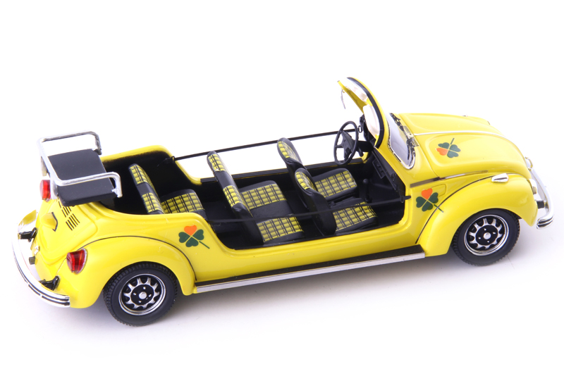 VW Käfer Cabrio MAXIKÄFER Stretchlimousine 1973 gelb 1:43