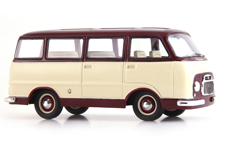 Skoda 979-I BUS Prototype 1956 ivory / dunkel rot 1:43