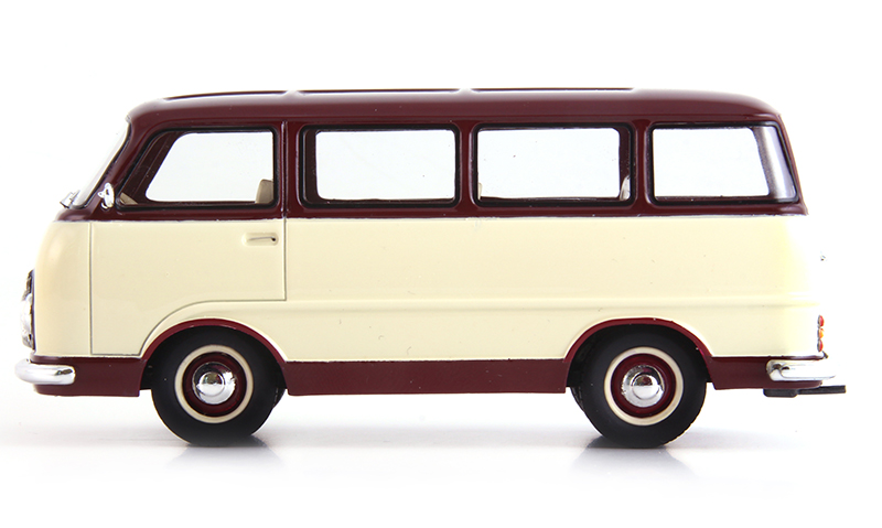 Skoda 979-I BUS Prototype 1956 ivory / dunkel rot 1:43