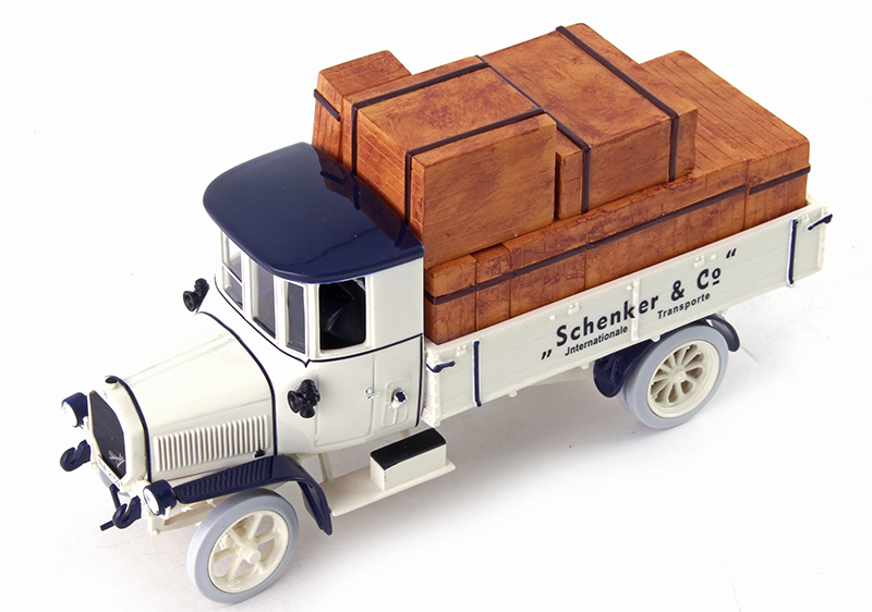 Daimler Marienfelde DR 4-5 dz LKW 1917 SCHENKER mit Ladung 1:43