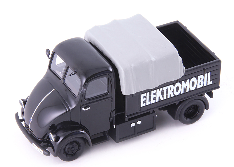 Skoda Elektromobil 1944 schwarz 1:43 Elektro Mobilität