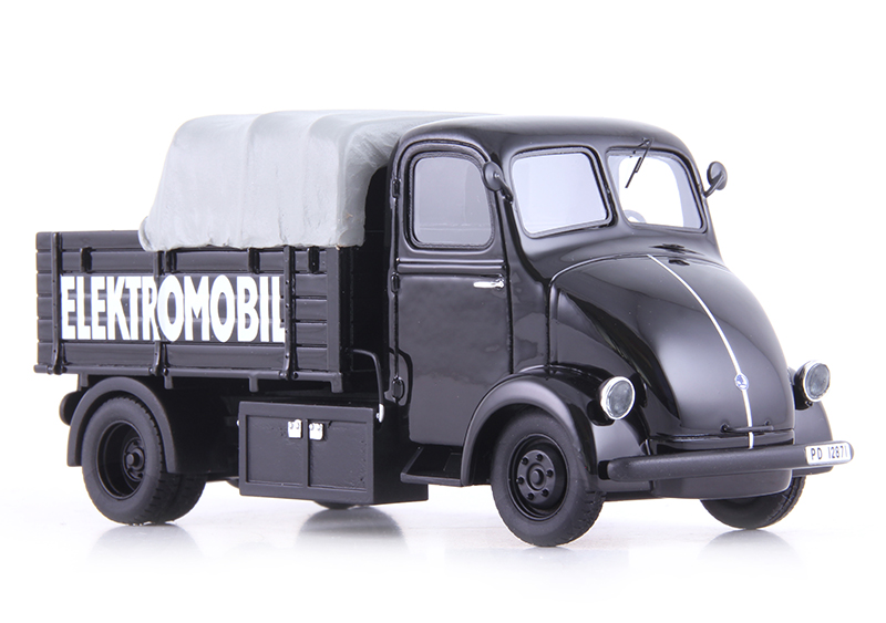 Skoda Elektromobil 1944 schwarz 1:43 Elektro Mobilität