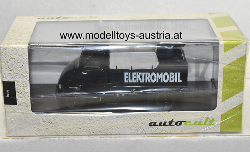 Skoda Elektromobil 1944 schwarz 1:43 Elektro Mobilität