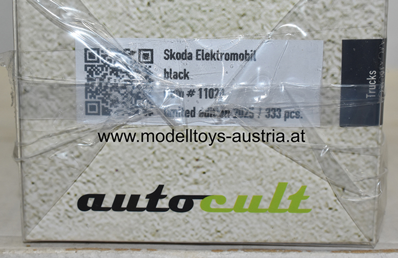 Skoda Elektromobil 1944 schwarz 1:43 Elektro Mobilität