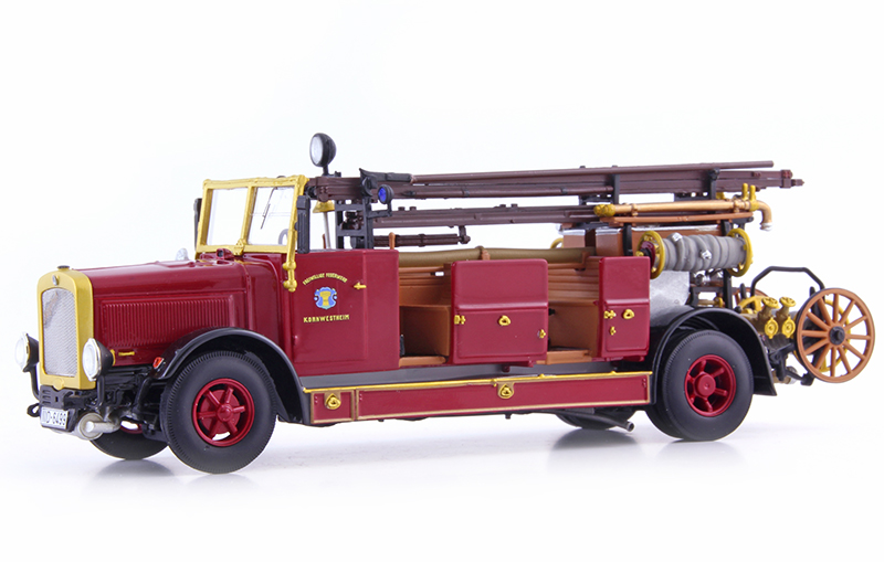 Magirus Maybach KS 25 Stuttgart FEUERWEHR 1929 rot 1:43