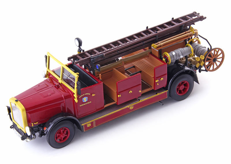 Magirus Maybach KS 25 Stuttgart FEUERWEHR 1929 rot 1:43