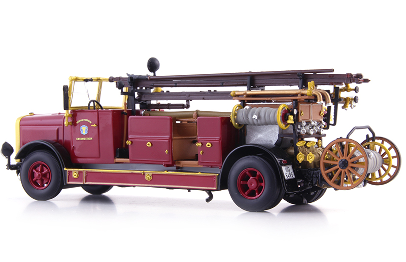 Magirus Maybach KS 25 Stuttgart FEUERWEHR 1929 rot 1:43