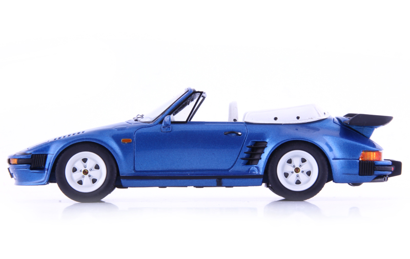 Porsche 911 Cabrio FLATNOSE 1988 blau metallik 1:43