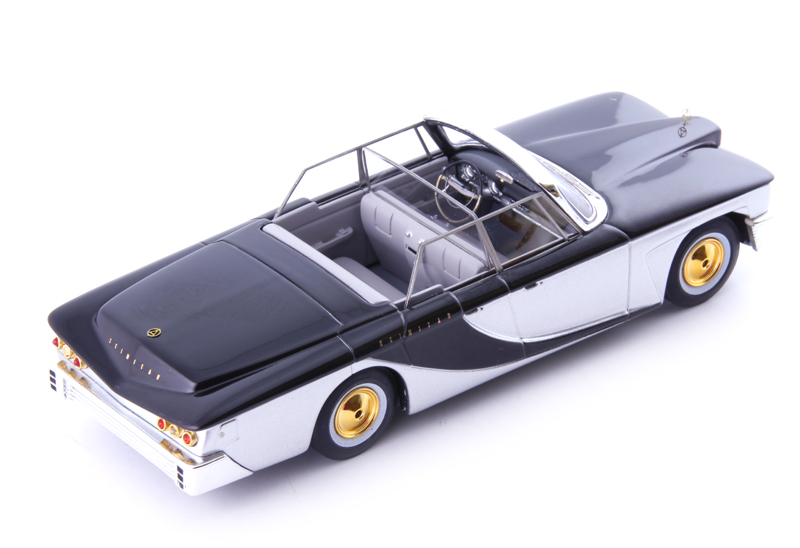 Brook Stevens Scimitar Town Car Phaeton Cabrio 1959 silber / schwarz 1:43