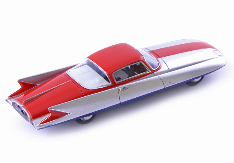 Ghia Streamline X Coupe "Gilda" 1955 silber / rot 1:43