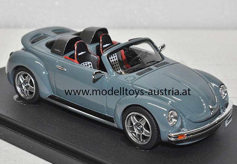 VW Käfer Memminger Roadster Cabrio 2018 grau 1:43