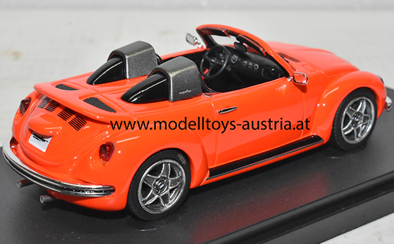 VW Käfer Memminger Roadster Cabrio 2018 orangerot 1:43