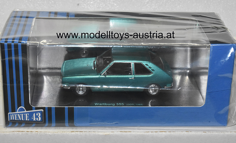 Wartburg 355 Limousine 1968 grün metallik 1:43