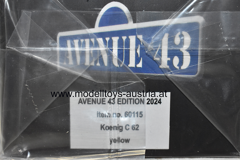 Koenig C62 Porsche 1991 gelb 1:43 König C62