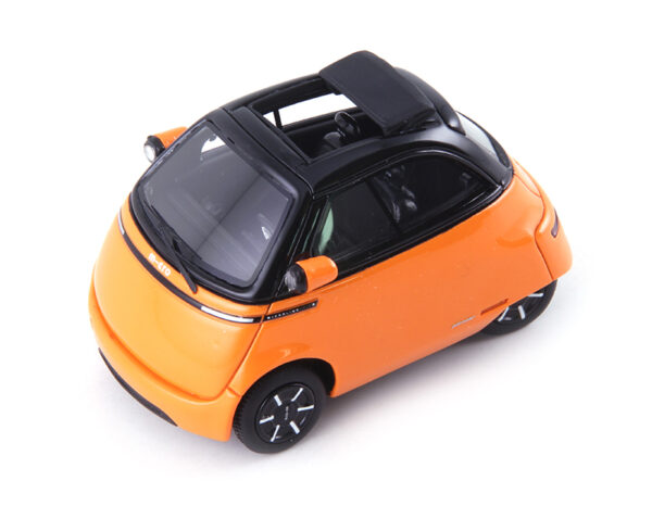 Microlino URBAN offenes Dach 2024 orange / schwarz 1:43 Elektro Mobilität