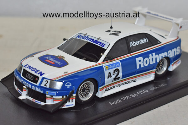 Audi 100 S4 GTO 1992 weiss / blau 1:43