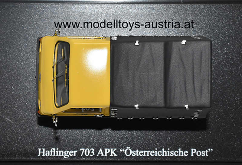 Steyr Puch Haflinger 703 APK mit Fiberglas Karosserie 1959 ÖSTERREICHISCHE POST 1:43