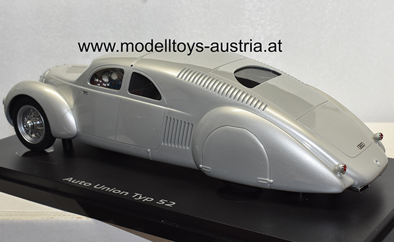 Auto Union Typ 52 Porsche 1935 silber 1:18 Ferdinand Porsche Konstruktion