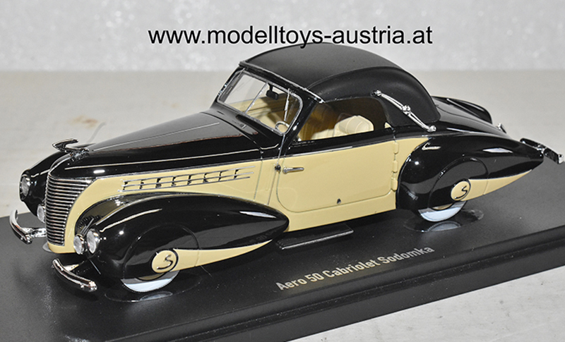 Aero 50 Cabrio SODOMKA 1939 schwarz / hell braun 1:43