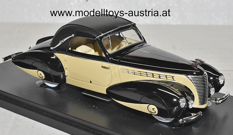 Aero 50 Cabrio SODOMKA 1939 schwarz / hell braun 1:43